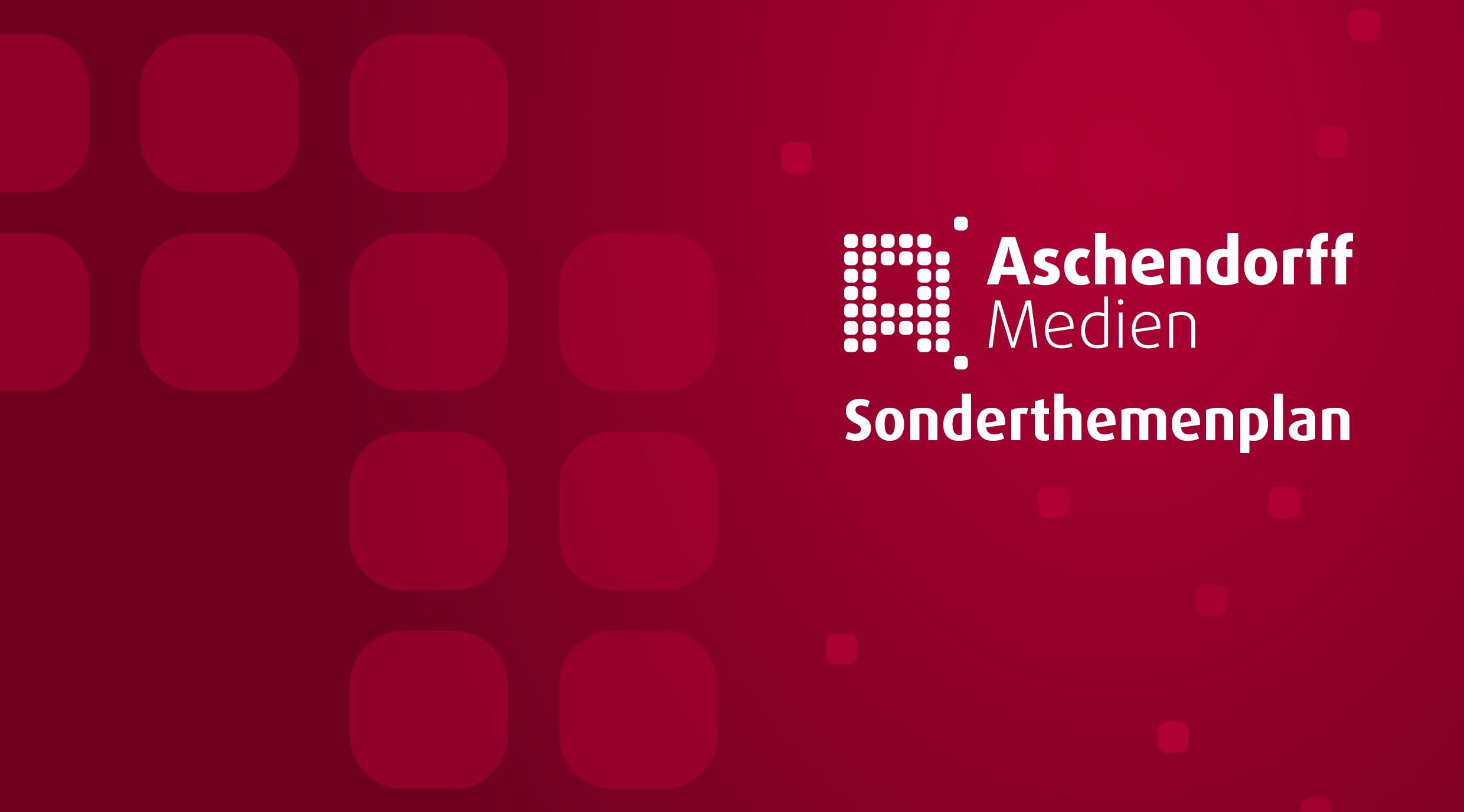 Sonderthemenplan 2019