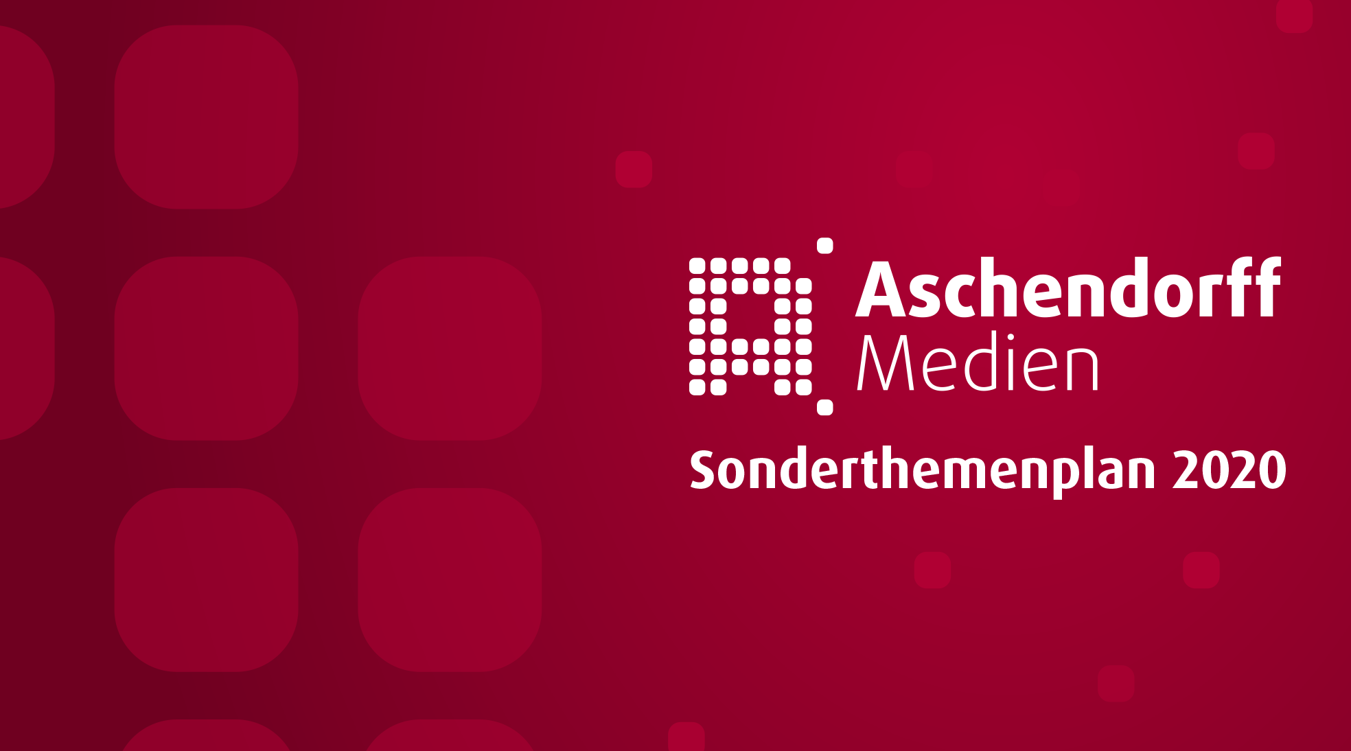 Sonderthemenplan 2020